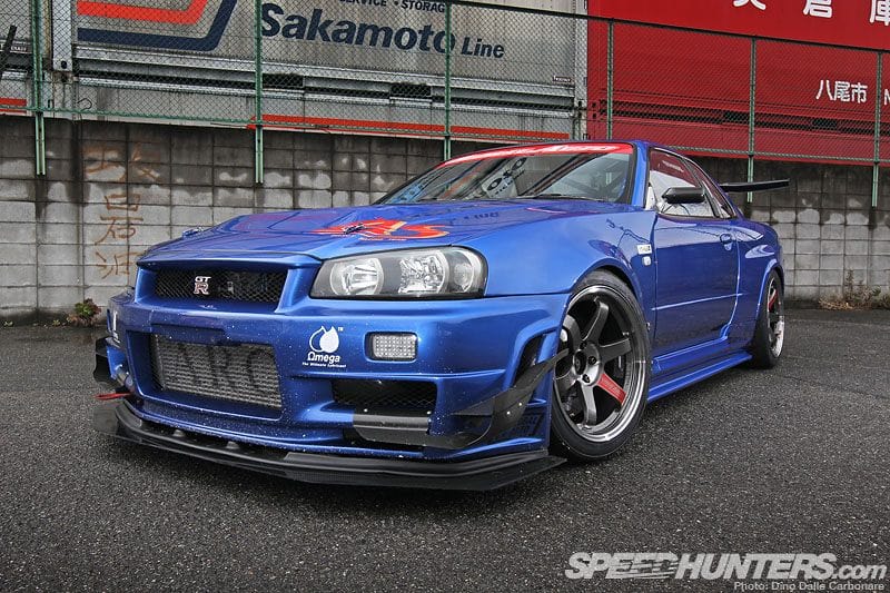 Luxury Sports Luxury Sports Ztune Style 4PCS Front Bumper Canards For Nissan Skyline R34 SR