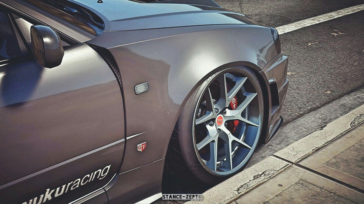 Luxury Sports Luxury Sports Ztune Style Front Fender For Nissan Skyline R34 GTR SR