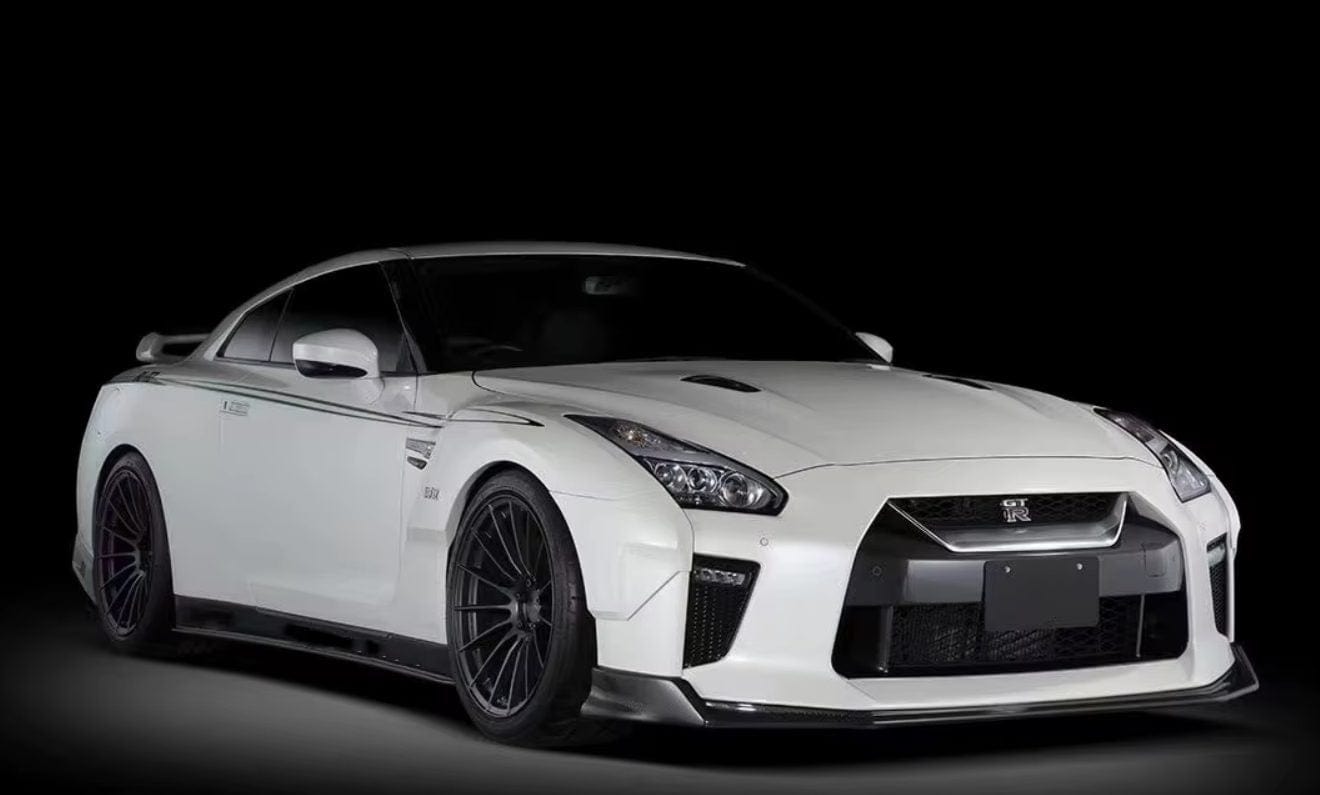 Luxury Sports Pay 50% Deposit Upfront. Remaining 50% On Arrival SR Blitz Style Carbon Front Diffuser For Nissan Skyline R35 17-19 -PP SR