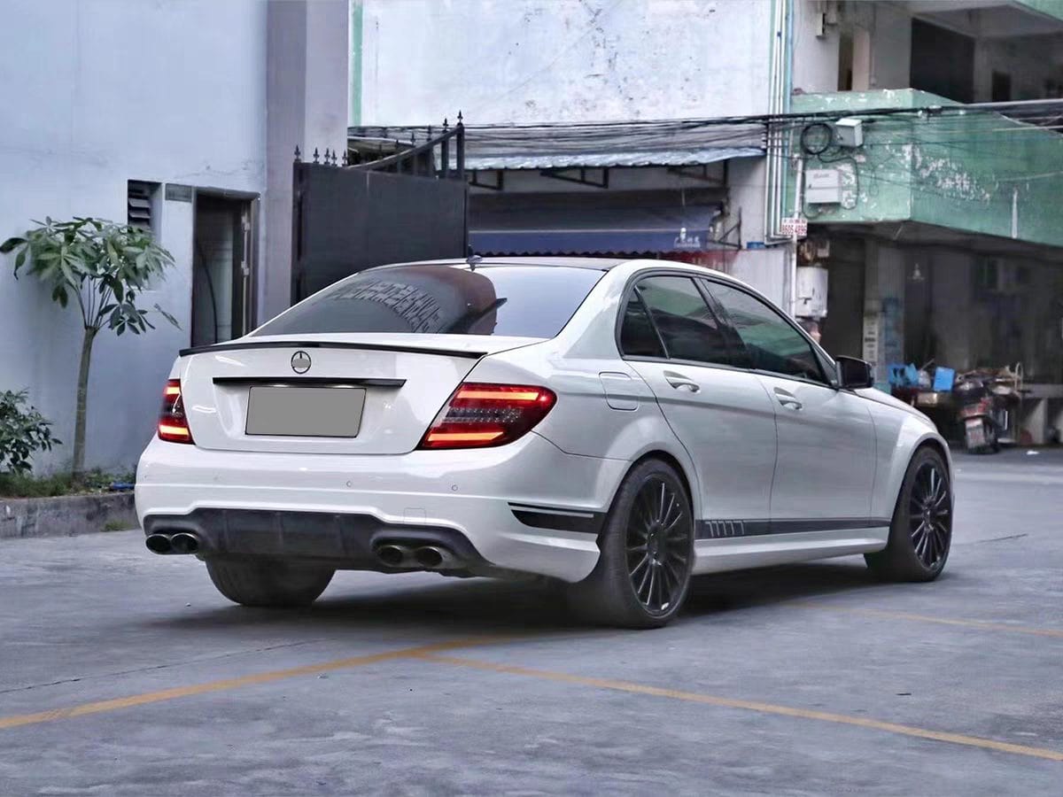 Luxury Sports Pay 50% Deposit Upfront. Remaining 50% On Arrival SR LS C63 Conversion Rear Bumper For Mercedes C Class Facelift W204 11-14 -PP SR