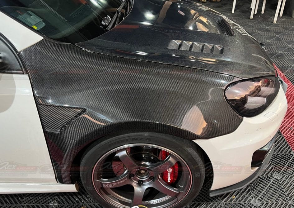 Luxury Sports Pay 50% Deposit Upfront. Remaining 50% On Arrival SR Type 1 Style 25mm Carbon Front Fender VW Golf MK6 -PP SR