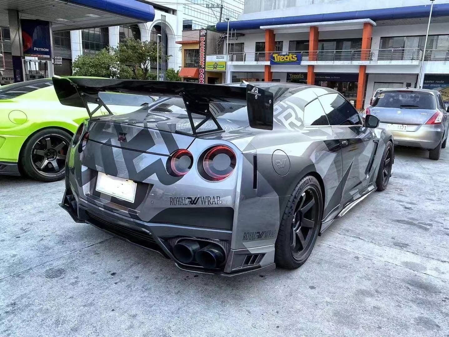Luxury Sports Pay Total Price Now Luxury Sports APR Style Carbon GT Spoiler For Nissan Skyline R35 GTR -PP SR