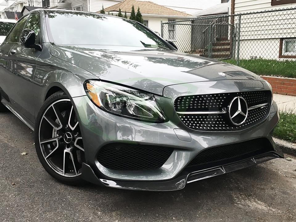 Luxury Sports Pay Total Price Now Luxury Sports Brabus Style Front Lip For Mercedes Ben W205 C Series -PP SR