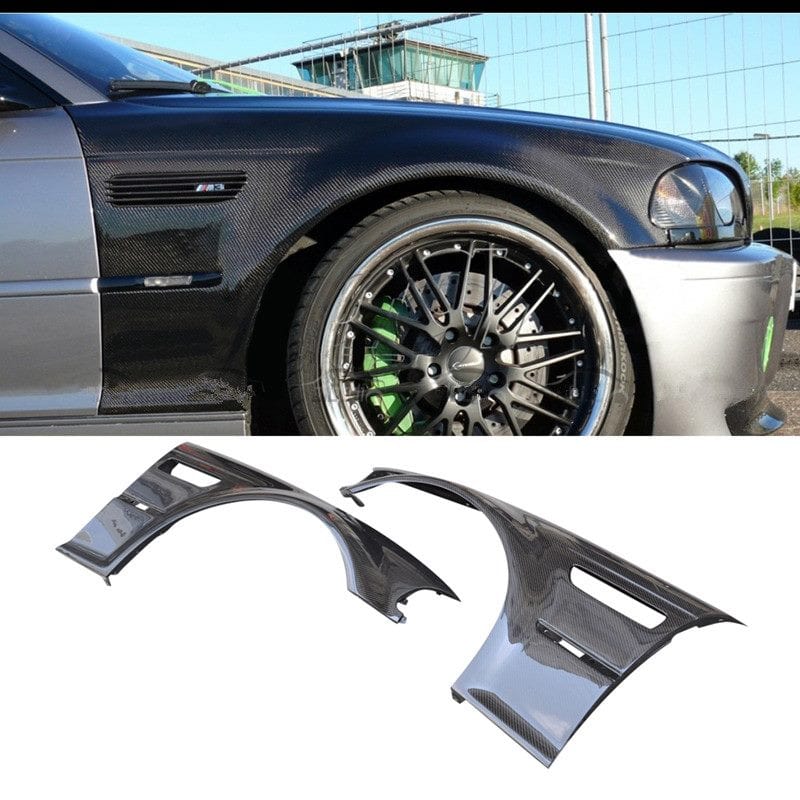 Luxury Sports Pay Total Price Now Luxury Sports Carbon M3 Style Front Fender For BMW E46 M3 -PP SR