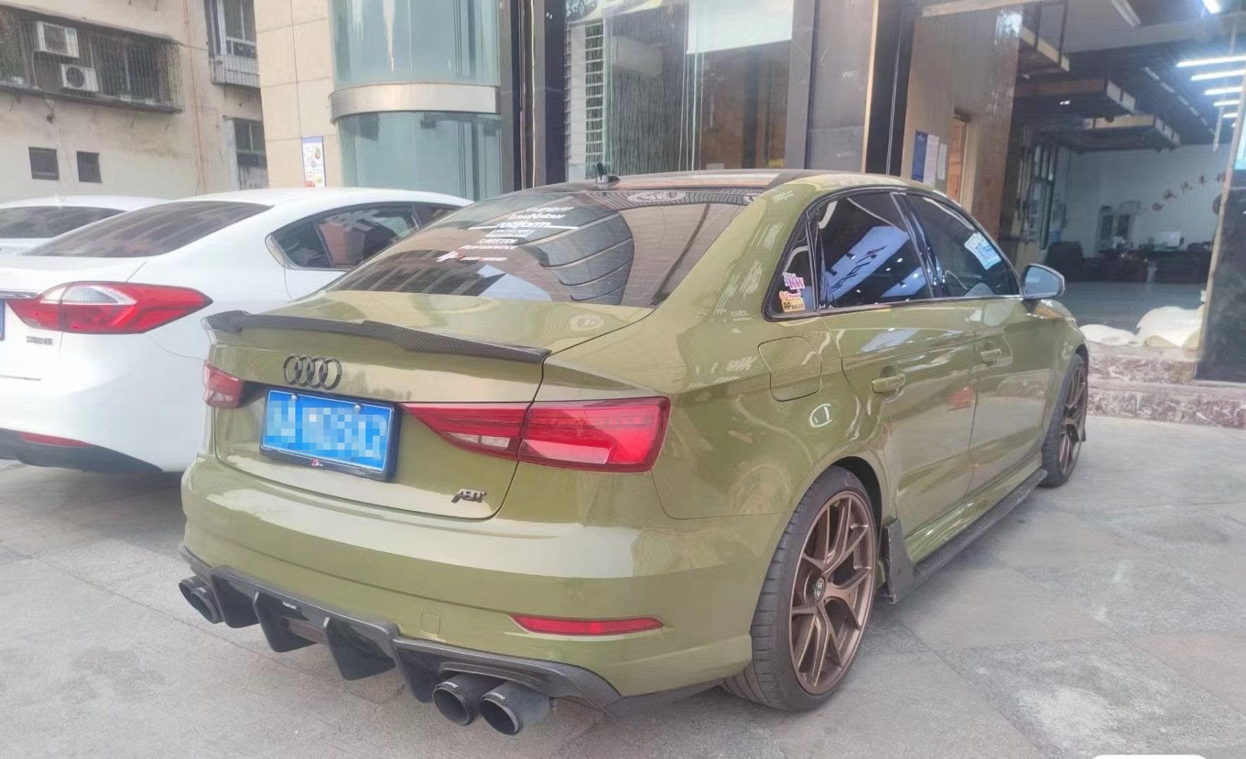 Luxury Sports Pay Total Price Now Luxury Sports Carbon Rear Diffuser For Audi S3 17-20 Sedan -PP SR