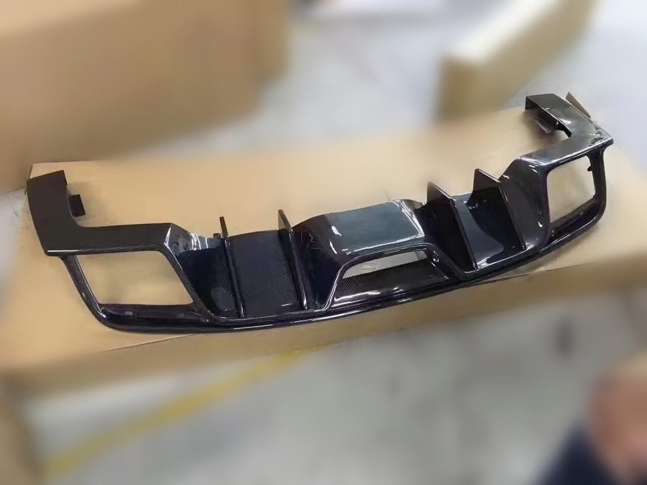 Luxury Sports Pay Total Price Now Luxury Sports Carbon Rear Diffuser For Ford Mustang 15-17 -PP SR