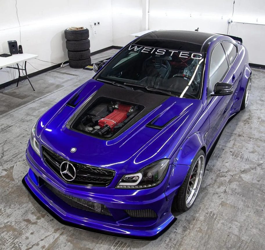 Luxury Sports Pay Total Price Now Luxury Sports IMP Style Carbon Bonnet For Mercedes Benz W204 C63 AMG -PP SR