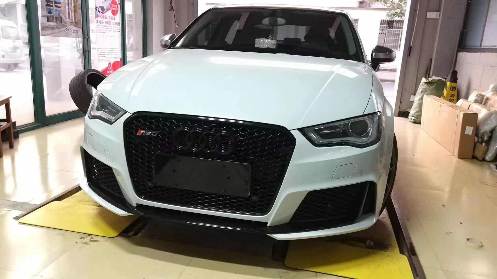 Luxury Sports Pay Total Price Now SR RS3 Type 2 Style Front Bumper With Grill Audi A3 8V 14-16 -PP SR