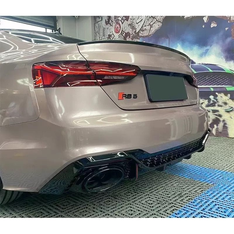 Luxury Sports Pay Total Price Now Luxury Sports RS5 Style Rear Diffuser For Audi A5 21-24 -PP SR