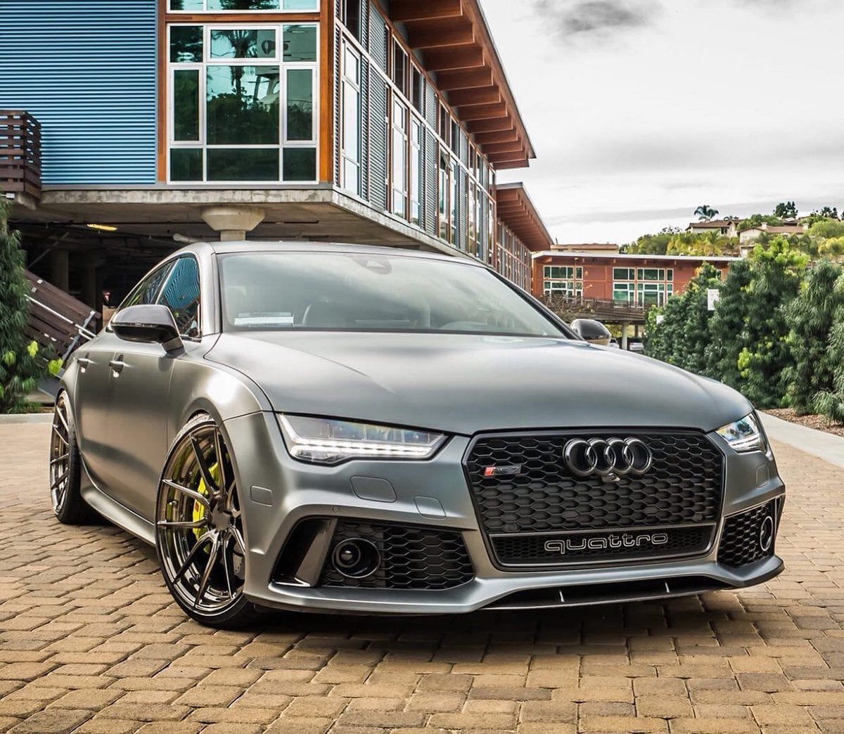Luxury Sports Pay Total Price Now Luxury Sports RS7 Style Front Bumper with grill For Audi A7 C7.5 16-18 -PP SR