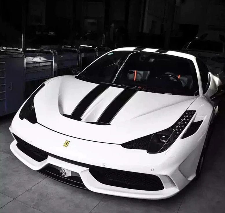 Luxury Sports Pay Total Price Now SR SP Style Carbon Bonnet For Ferrari 458 -PP SR