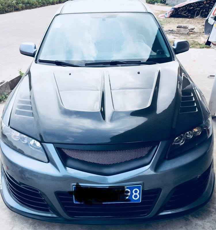 Luxury Sports Pay Total Price Now SR Type 1 Style Carbon Bonnet For Mazda Mazda6 03-15 -PP SR