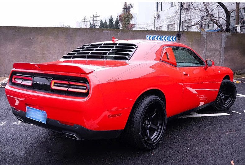 Luxury Sports Pay Total Price Now SR Type 1 Style Rear Window Louvers For Dodge Challenger -PP SR