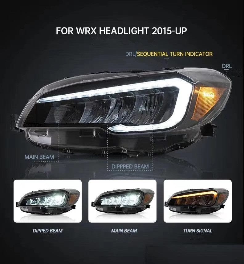 Luxury Sports Pay Total Price Now Luxury Sports Type 2 Style LED Headlights For Subaru WRX STI VAB -PP SR