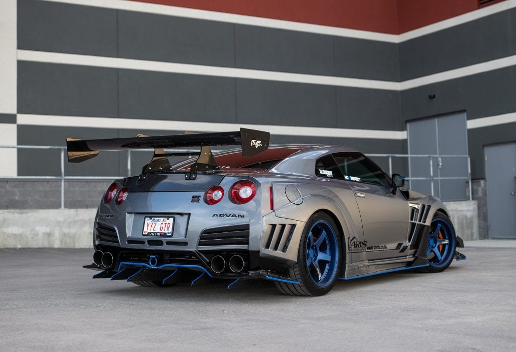 Luxury Sports Pay Total Price Now Luxury Sports VARIS KAMIKAZE Rear GT Spoiler With Bracket Nissan Skyline R35 -PP SR