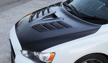 Luxury Sports Pay Total Price Now SR Varis V2 Style Carbon Bonnet For Mitsubishi EVO X -PP SR