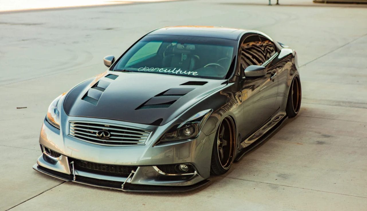 Luxury Sports Pay Total Price Now SR Amuse Style Carbon Bonnet For Infiniti G37 2DR 4DR -PP SR