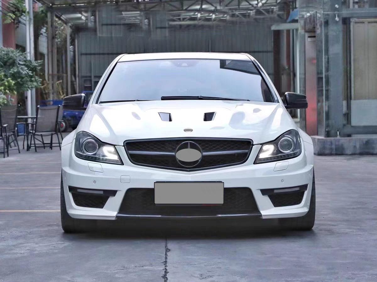 Luxury Sports Pay Total Price Now SR LS C63 Conversion Front Bumper + Grill Mercedes C Class Facelift W204 11-14 -PP SR