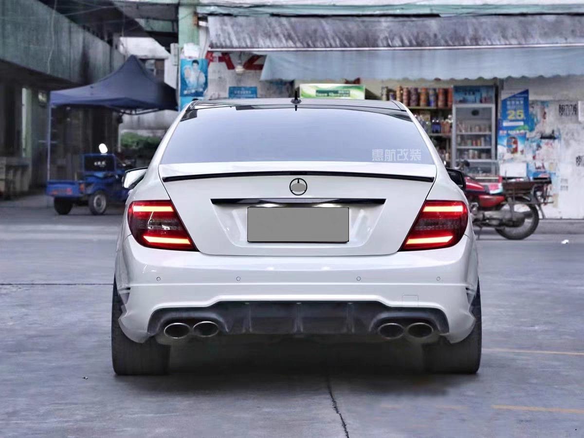 Luxury Sports Pay Total Price Now SR LS C63 Conversion Rear Bumper For Mercedes C Class Facelift W204 11-14 -PP SR