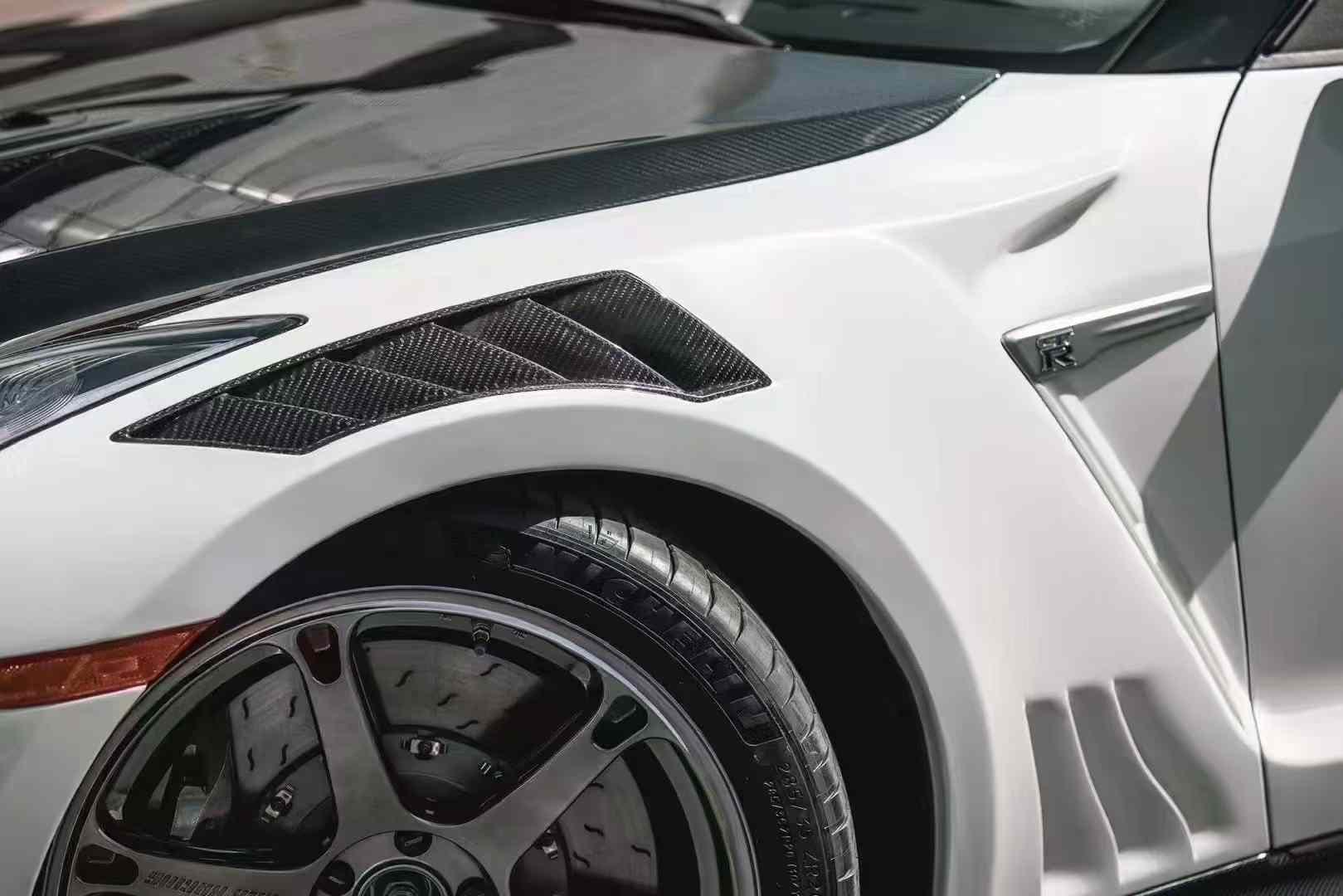Luxury Sports Pay Total Price Now SR Top Secret Potion Carbon Front Fender Nissan Skyline R35 GTR -PP SR