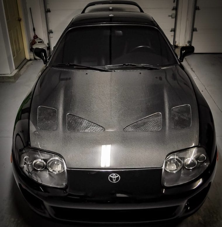 Luxury Sports Pay Total Price Now SR TRD Style Carbon Bonnet For Toyota Supra JZA80 -PP SR
