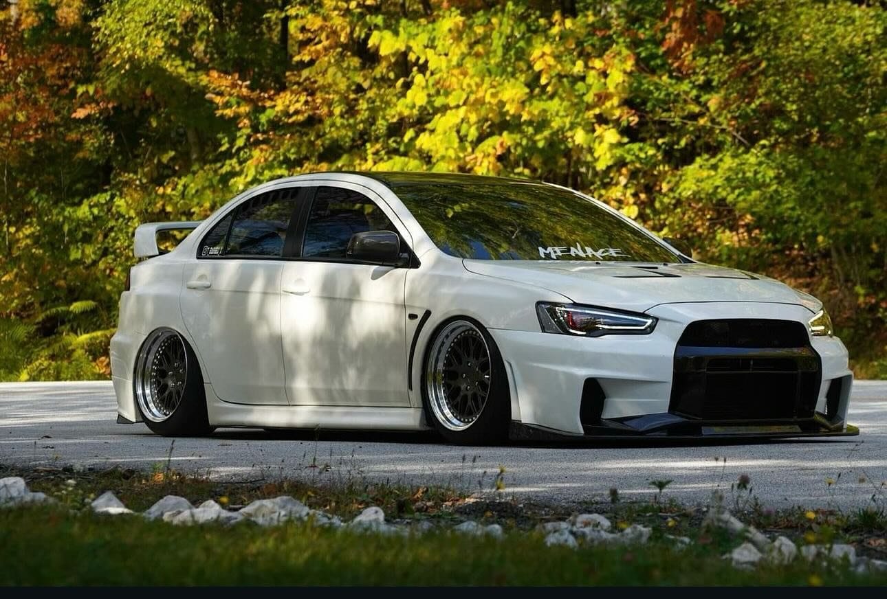 Luxury Sports Pay Total Price Now SR Varis 3 Style Front Bumper and Lip For Mitsubishi EVO X -PP SR