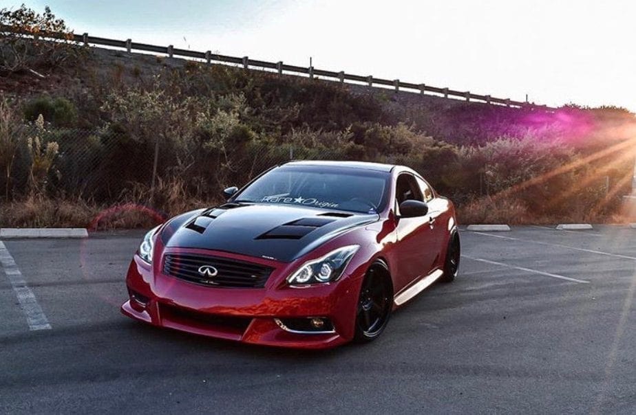 Luxury Sports SR Amuse Style Carbon Bonnet For Infiniti G37 2DR 4DR -PP SR