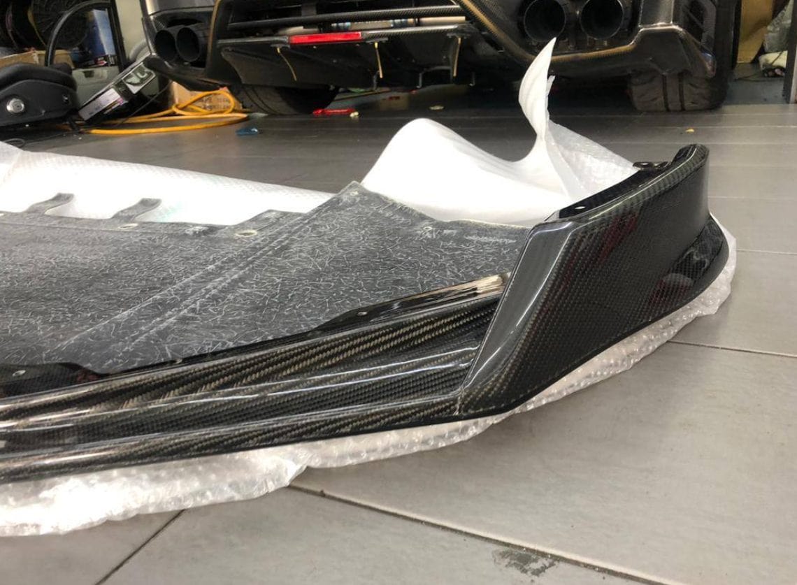 Luxury Sports SR Blitz Style Carbon Front Diffuser For Nissan Skyline R35 17-19 -PP SR