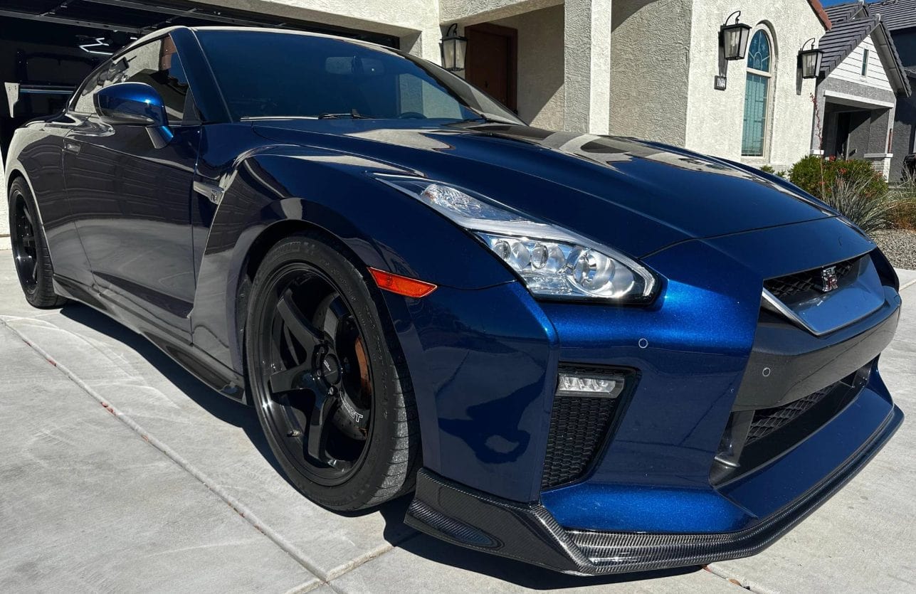 Luxury Sports SR Blitz Style Carbon Front Diffuser For Nissan Skyline R35 17-19 -PP SR