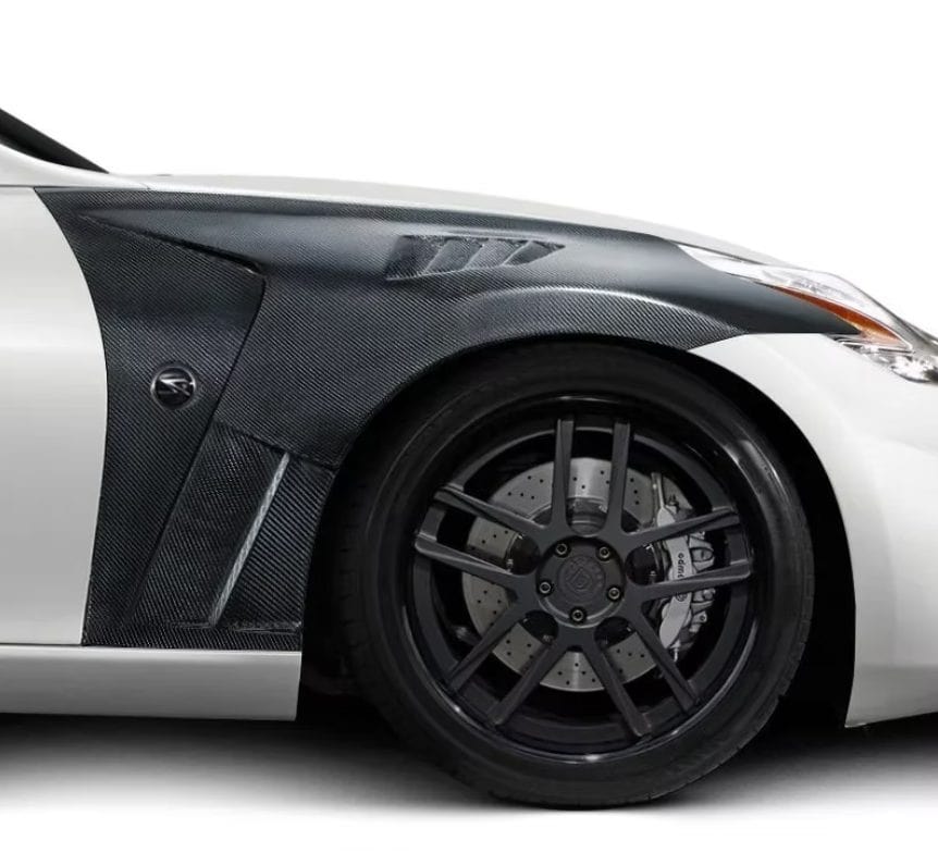 Luxury Sports SR R1 Type 2 Style Carbon Front Fender For Nissan 370z -PP SR