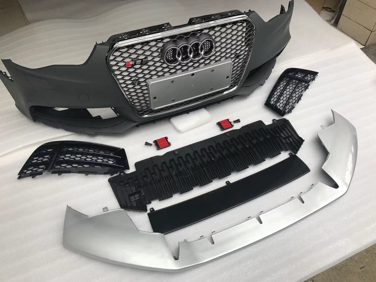 Luxury Sports SR RS5 Style Front Bumper with grill For Audi A5 12-16 -PP SR