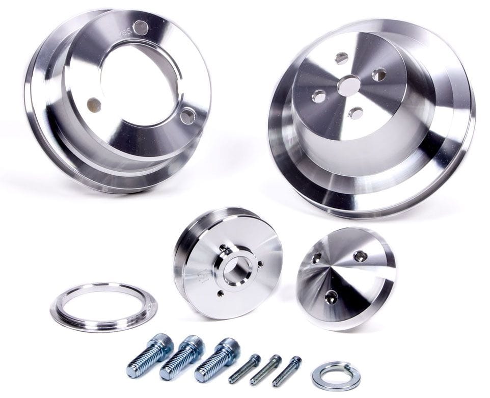 MARCH Billet Aluminium, Suit Ford 289-351W 1965-69 March Performance March Performance 1-Groove V-Belt Pulley Set MPP1550 SR