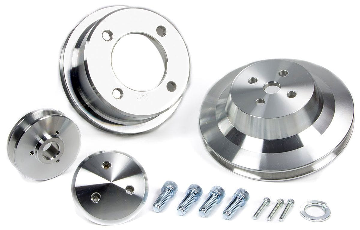 MARCH Billet Aluminium, Suit Ford 302-351 1969-On March Performance March Performance 1-Groove V-Belt Pulley Set MPP1610 SR