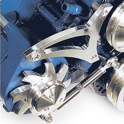 MARCH Billet Aluminium, Suit Ford 351W with R/H Lower Radiator Hose March Performance March Performance Alternator Bracket MPP30391 SR