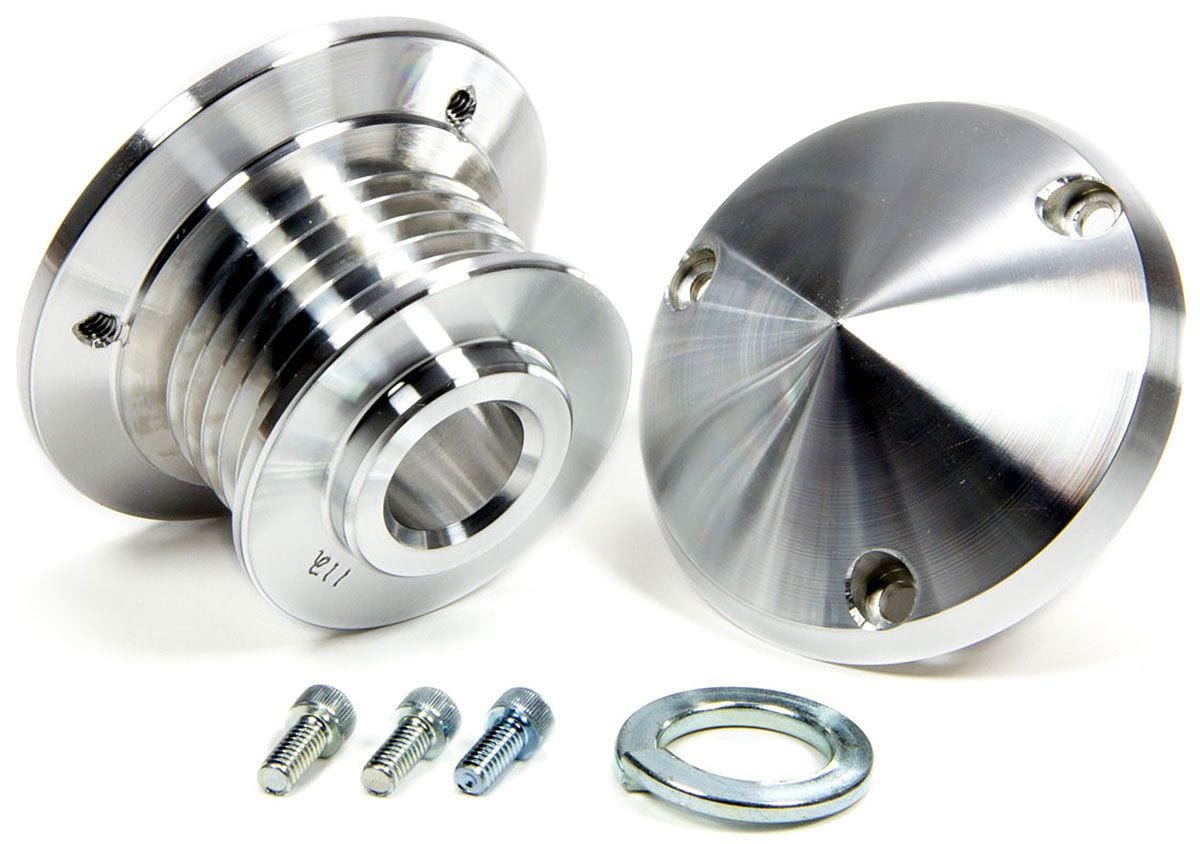 MARCH Billet Aluminium, Suit GM & Ford March Performance March Performance 1-Groove V-Belt Alternator Pulley & Cover 2-11/16" MPP137 SR