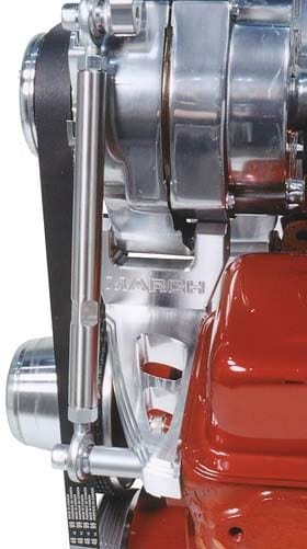 MARCH Billet Aluminium, Suit Small Block Chevy with Short Water Pump, Inwar March Performance March Performance Ultra Style "Inward Mount" Alternator Bracket Kit MPP20721 SR