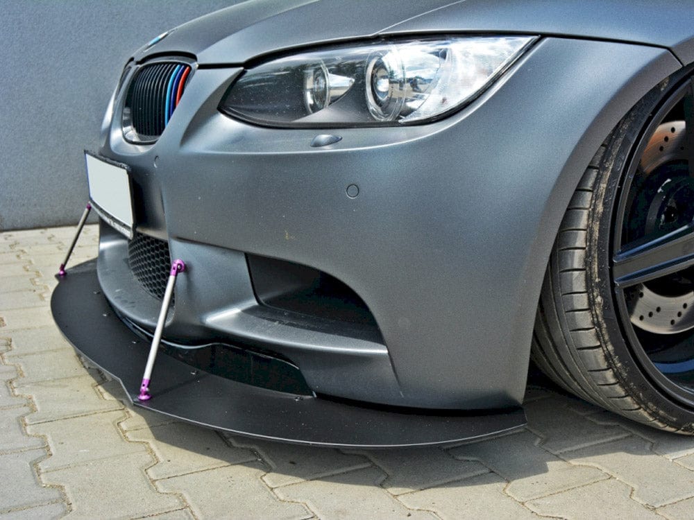 Maxton Design ABS+Gloss Black Front Racing Splitter Bmw M3 E92 / E93 Pre-facelift 2007-2013 Maxton Design SR