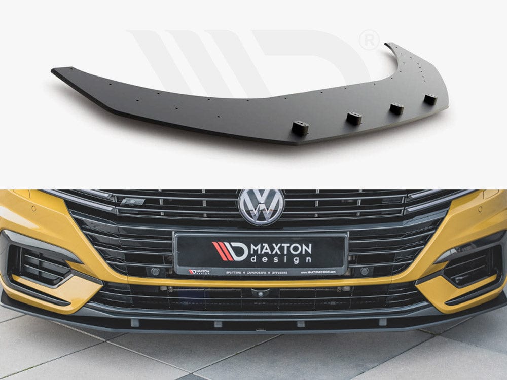 Maxton Design Black Front Splitter VW Arteon R-Line 2017- Maxton Design SR