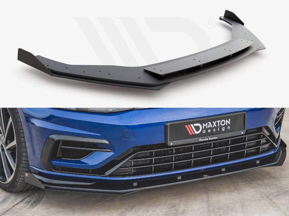 Maxton Design Black + Gloss Flaps Maxton Racing Front Splitter + Flaps VW Golf 7 R / R-Line Facelift Maxton Design SR