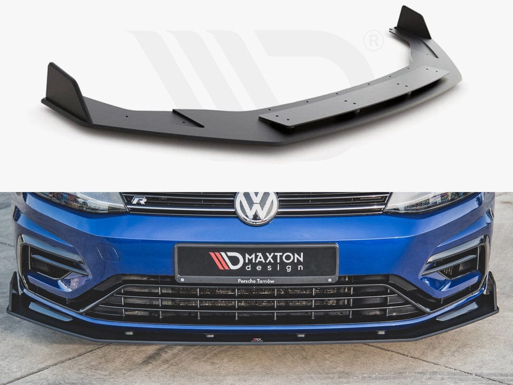 Maxton Design Black Maxton Racing Front Splitter V.2 VW Golf 7 R / R-Line Facelift Maxton Design SR
