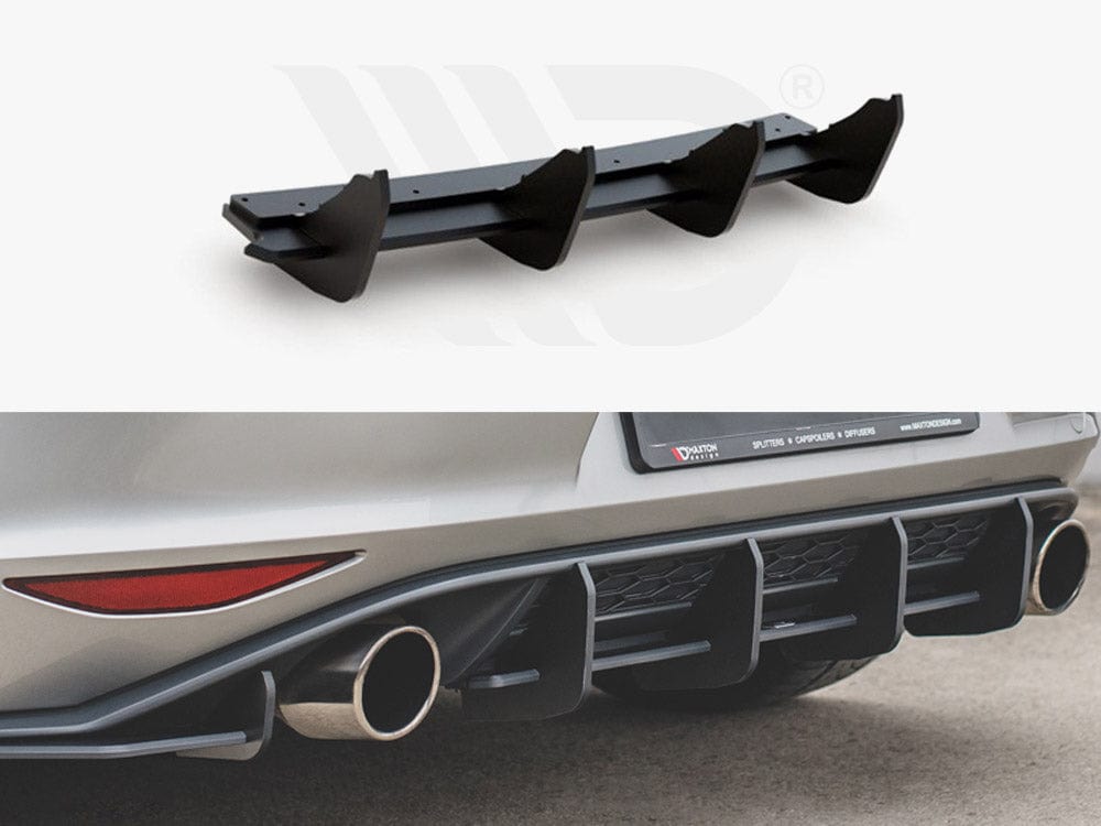 Maxton Design Black Maxton Racing Rear Diffuser V.1 VW Golf Mk7 GTI Maxton Design SR