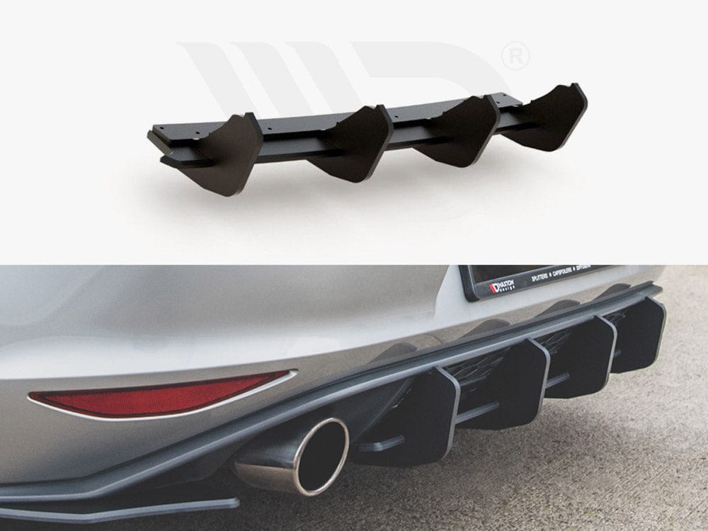 Maxton Design Black Maxton Racing Rear Diffuser V.2 VW Golf Mk7 GTI Maxton Design SR