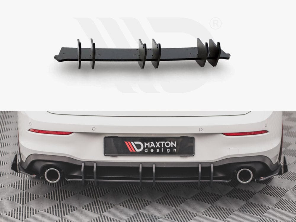 Maxton Design Black / NO Racing Durability Rear Diffuser V2 VW Golf 8 GTI 2020- Maxton Design SR