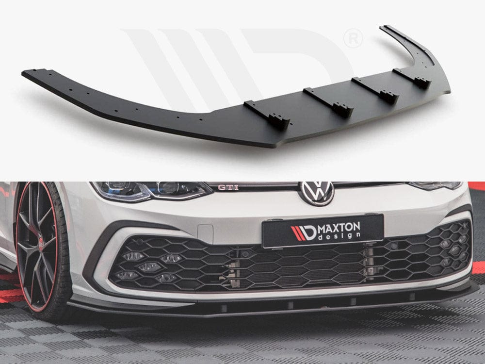 Maxton Design Black Racing Durability Front Splitter VW Golf 8 GTI / R-Line 2020- Maxton Design SR