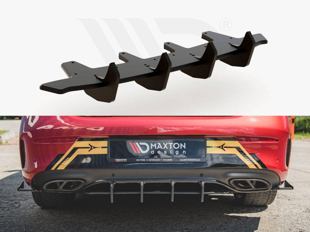 Maxton Design Black Racing Durability Rear Diffuser Mercedes - AMG C43 Coupe C205 Maxton Design SR