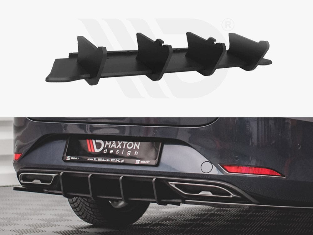 Maxton Design Black Racing Durability Rear Diffuser Seat Leon FR ST Mk4 2020- Maxton Design SR