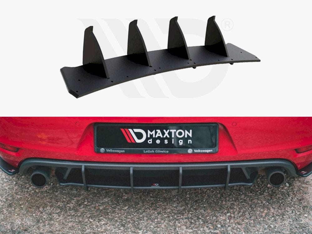 Maxton Design Black Racing Durability Rear Diffuser V2 VW Golf GTI MK6 2008-2012 Maxton Design SR