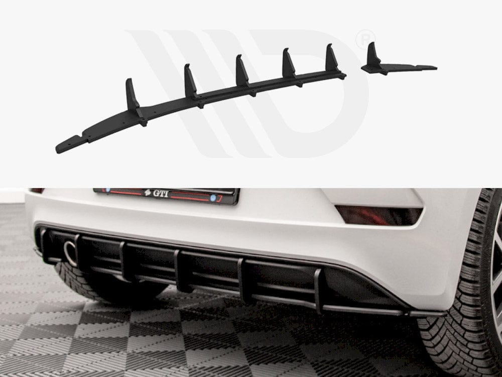 Maxton Design Black Racing Durability Rear Diffuser VW UP GTI 2018- Maxton Design SR