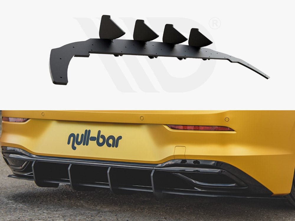 Maxton Design Black Rear Diffuser V.1 VW Golf Mk8 2020- Maxton Design SR