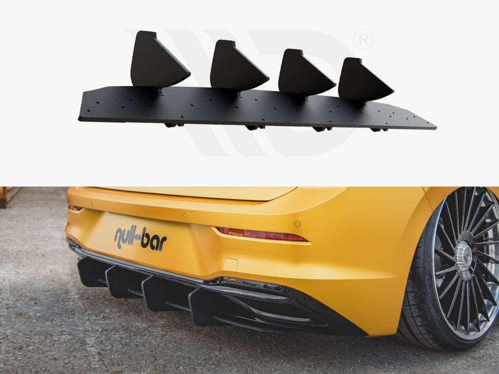 Maxton Design Black Rear Diffuser V.2 VW Golf MK8 2020- Maxton Design SR